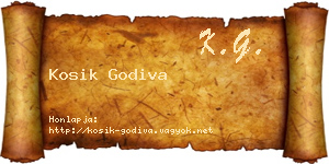 Kosik Godiva névjegykártya